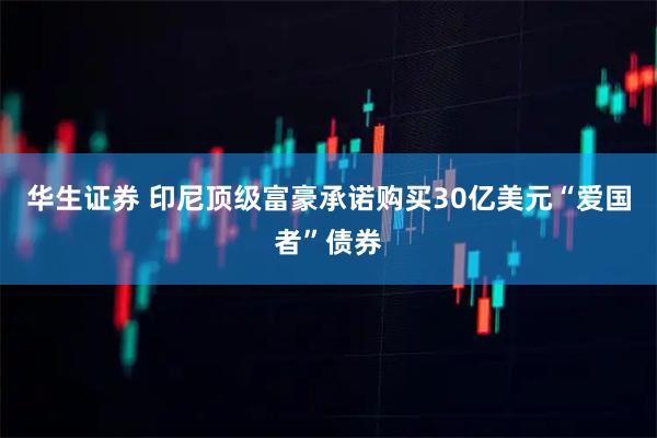 华生证券 印尼顶级富豪承诺购买30亿美元“爱国者”债券