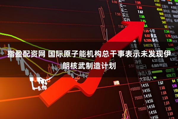 指盈配资网 国际原子能机构总干事表示未发现伊朗核武制造计划